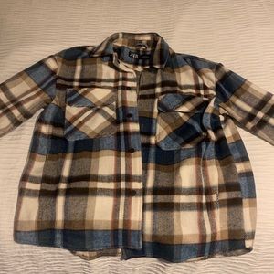zara plaid shacket sz small